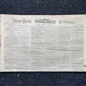 1866 Se aprueba la 14.ª enmienda del Senado, periódico original de la Guerra Civil, regalo de recuerdo histórico, regalo para papá, objeto de colección vintage, decoración sureña