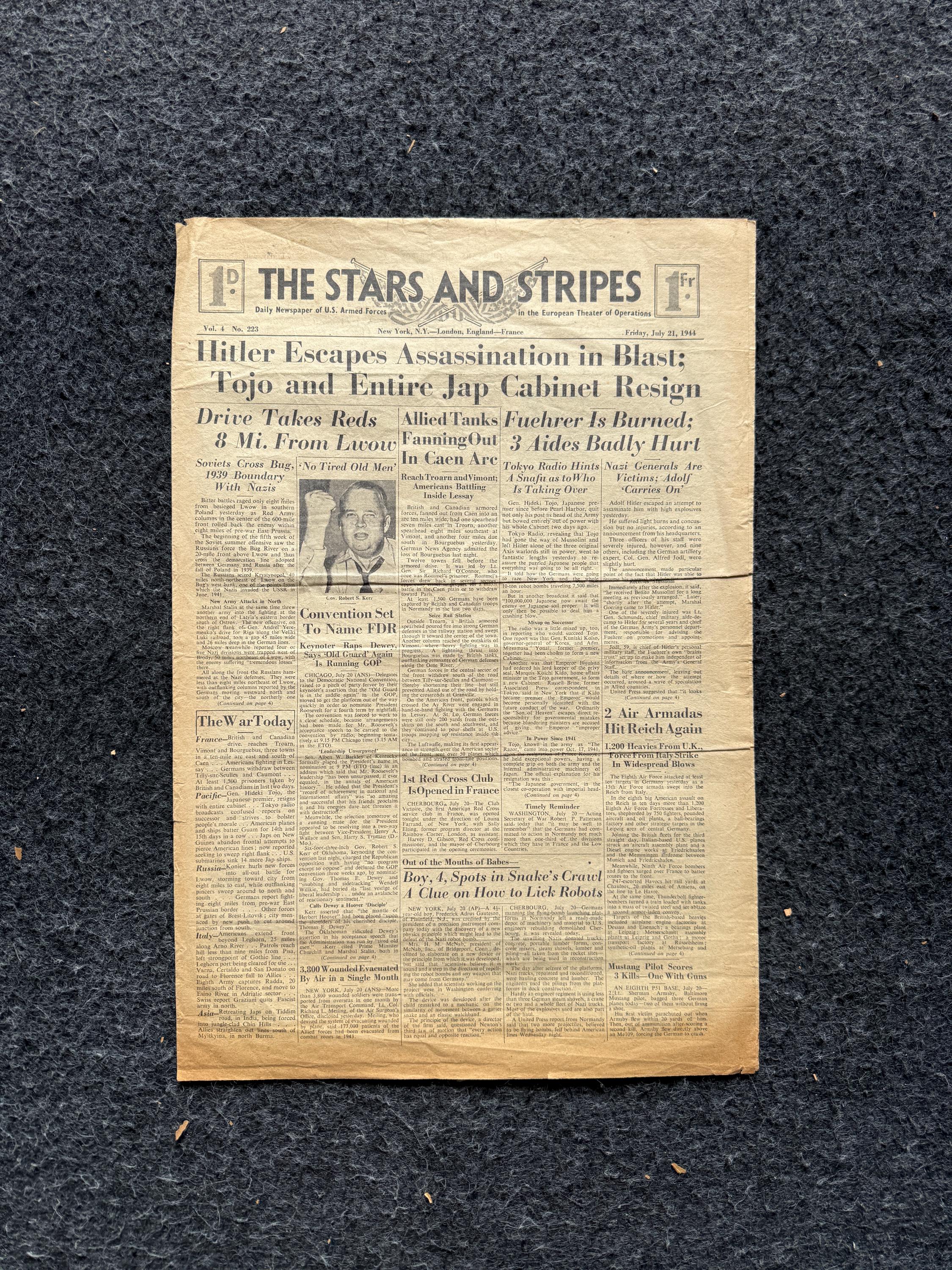 Vintage German Newspaper - Etsy