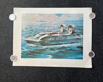 Original 1960 Bell AeroSystems Print, Memorabilia militare, NASA Space Apollo Program, Saturn Gemini Program, Moon Landing, m