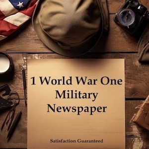 WW1 Mystery Militärzeitung, Vintage Weltkrieg Erinnerungsstücke, Geschenke der amerikanischen US-Armee für Ehemann Ihn, europäische Geschichte Französisch-Deutsch