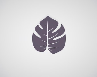 Archivo STL de posavasos de hoja de Monstera: descarga digital para impresión 3D, posavasos con temática de plantas tropicales, decoración moderna para el hogar