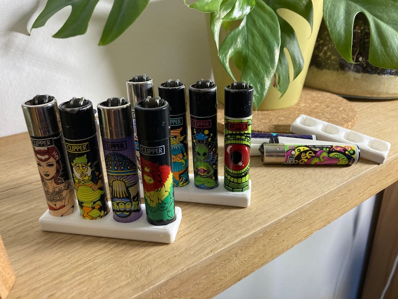 Clipper Lighters Stand, 3D Printed Clipper Lighters Display Stand, 4