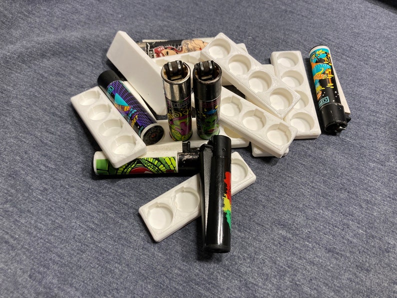 Clipper Lighters Stand, 3D Printed Clipper Lighters Display Stand, 4