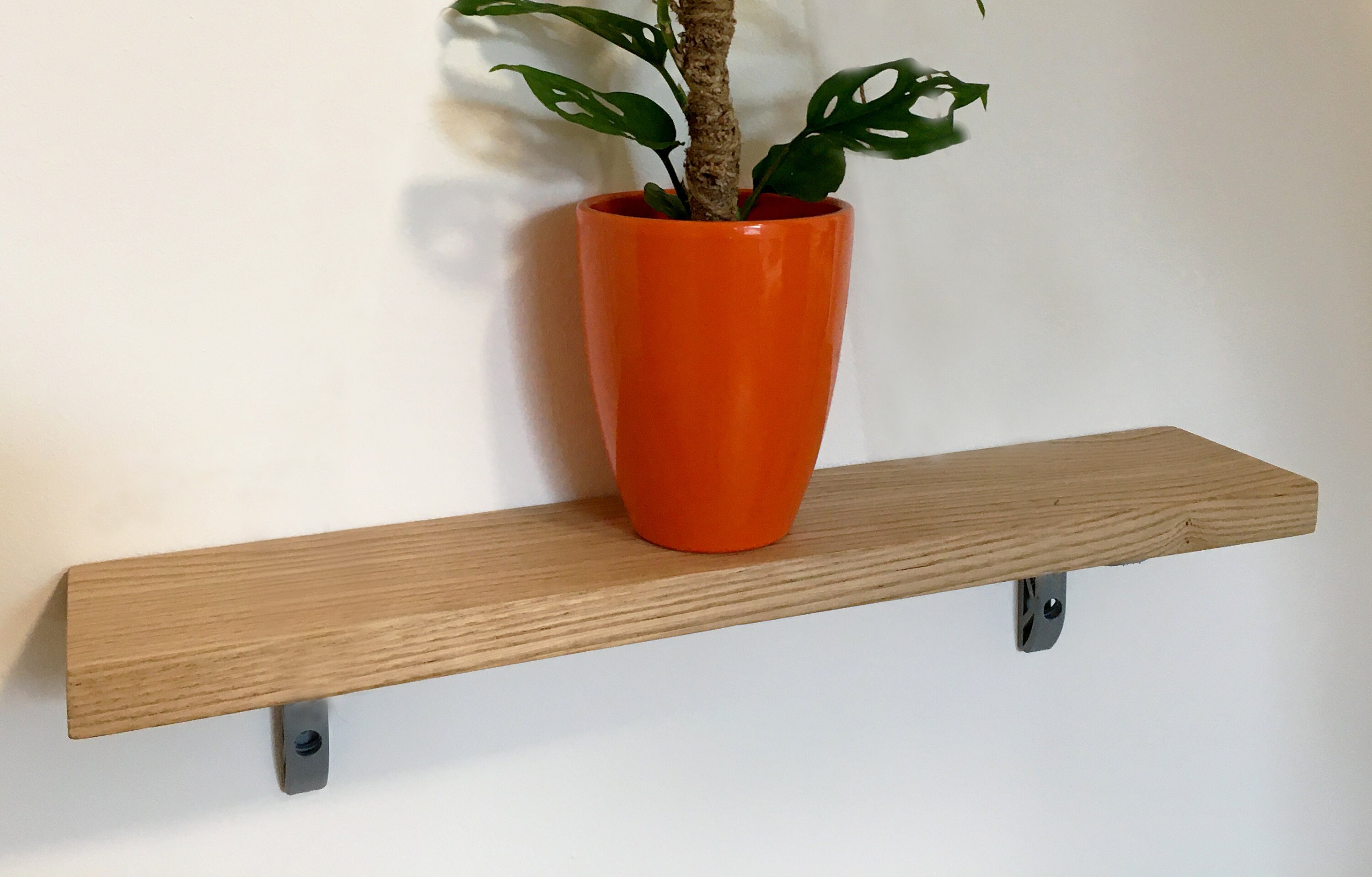 Estante de madera con soportes minimalistas impresos en 3D | Etsy