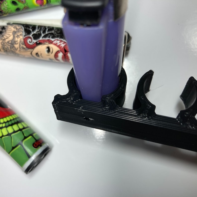 CLIPPER LIGHTER Display HOLDER wall Mount 4 Bracket Slots Etsy