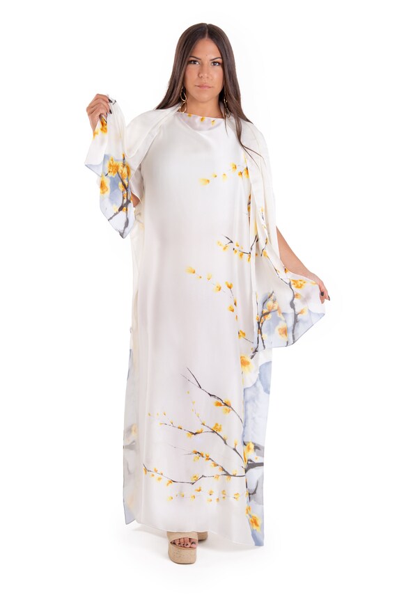 Chiffon caftan deals
