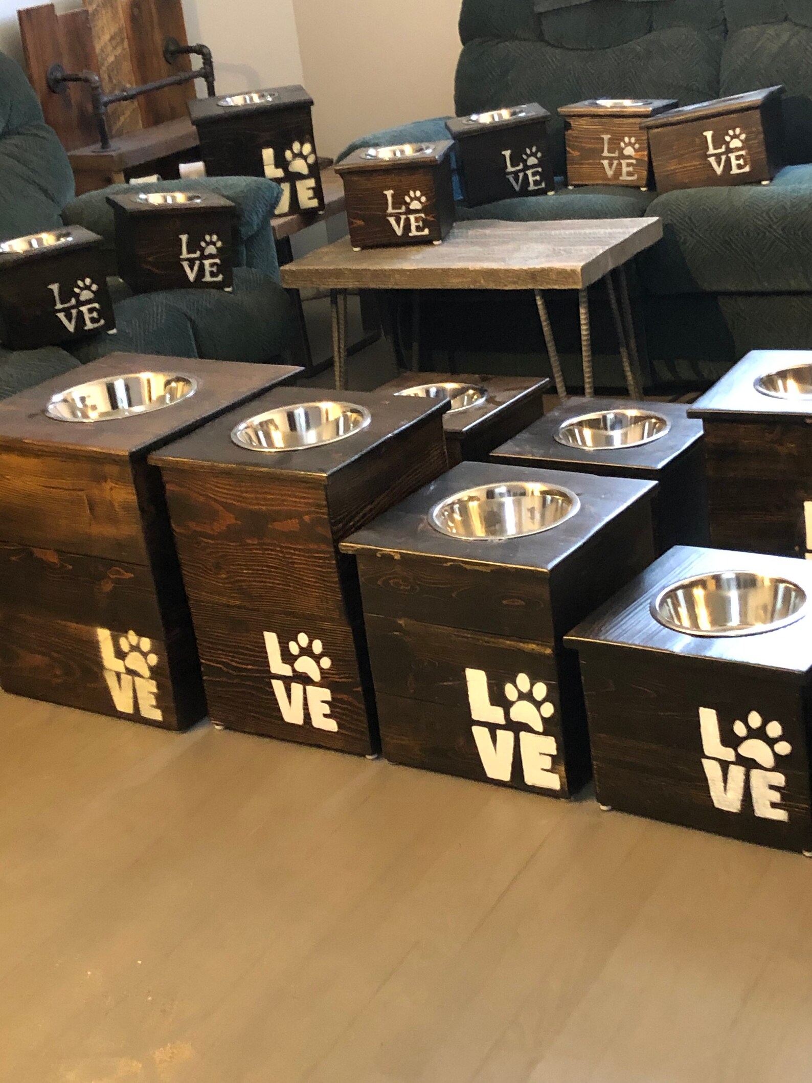 Elevated dog / cat tables Etsy