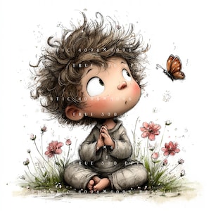 20 peuterplant clipartbundel, grillige tuin kinderen, bloempot meisje jongen set, afdrukbare kunst, papercraft, ongewenste dagboek, hoogwaardige jpg's