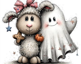 25 Whimsical Halloween Animal Bundle, Woodland Animals Peeking Clipart Set, Printable Art, Papercraft, Junk Journal, High-Quality JPGs