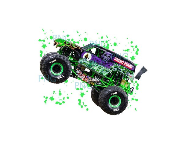 Grave Digger PNG Sublimation Design Ready to Print Monster Jam | Etsy