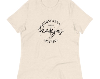 Camiseta ancha para mujer Chingona