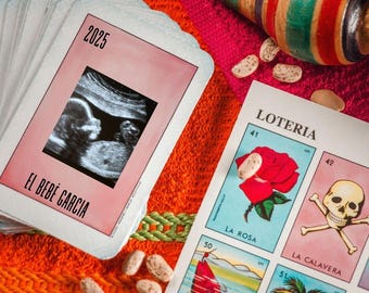 Loteria Inspired Baby Annoucement -Editable Instagram/Social Media Post
