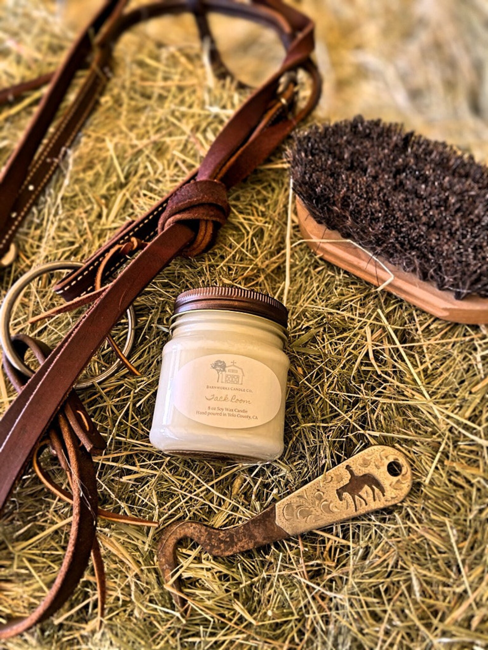 Leather Scent Tack Room Soy Wax Candles Western Tack Etsy