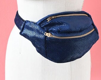 navy blue fanny pack
