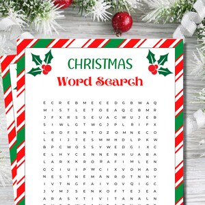 Christmas Word Search | Christmas Word Game | Christmas Games | Christmas Party Games | Holiday Games | Family Games | Kids Activities