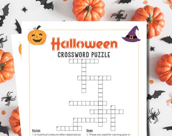 Halloween Crossword Puzzle | Halloween Word Puzzle | Halloween Games | Family Games | Printable Games | Kids Games | Halloween Activities