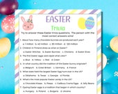 Easter Trivia Game | Easter Games | Easter Party Game | Easter Family Games | Kids party games | Easter Printables | Classroom Games