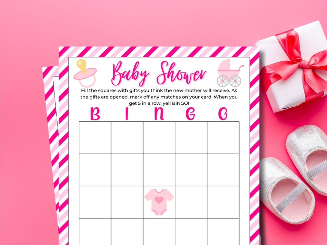 Baby Bingo Game Baby Shower Bingo Printable Baby Shower Games Party ...