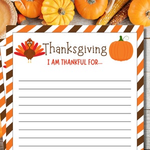 Thanksgiving Thankful Game | Thanksgiving Games | Party Games | Family Games | Printable Games | Friendsgiving Game | Thanksgiving Word Game