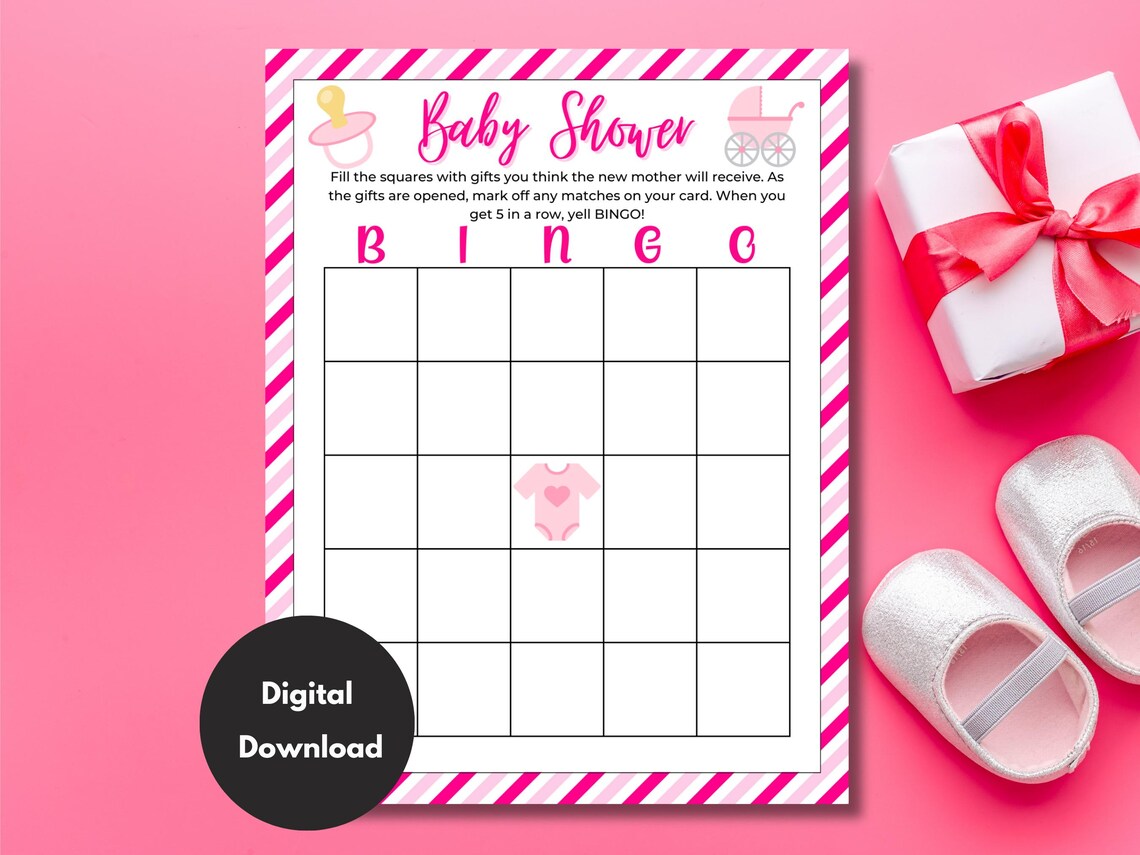 Baby Bingo Game | Baby Shower Bingo | Printable Baby Shower Games ...
