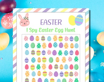 Ostern ich Spionage Spiel | Ostereiersuche | Such- und Finde Spiel | Druckbare Ostern Spiele | Kinder Osterspiel | Familienspiele | Spiele für das Klassenzimmer