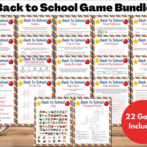 Back to School Games Bundle | Back to School Icebreakers | Printable Games | Back to School | First Day of School | Classroom Games