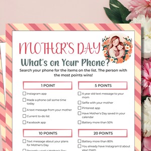 Mothers Day What&#39;s On Your Phone Game | Scavenger Hunt | What&#39;s in Your purse | Mothers Day Games | Group Games | Mothers Day Party