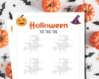 Halloween Tic Tac Toe Game | Kids Games | Halloween Games | Family Games | Printable Tic Tac Toe | Printable Games | Halloween Activities