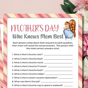 Who Knows Mom Best | Mothers Day Games | Kids Games | Mothers Day Activity | Mothers Day Party | Family Games | Mothers Day Ideas | Kids