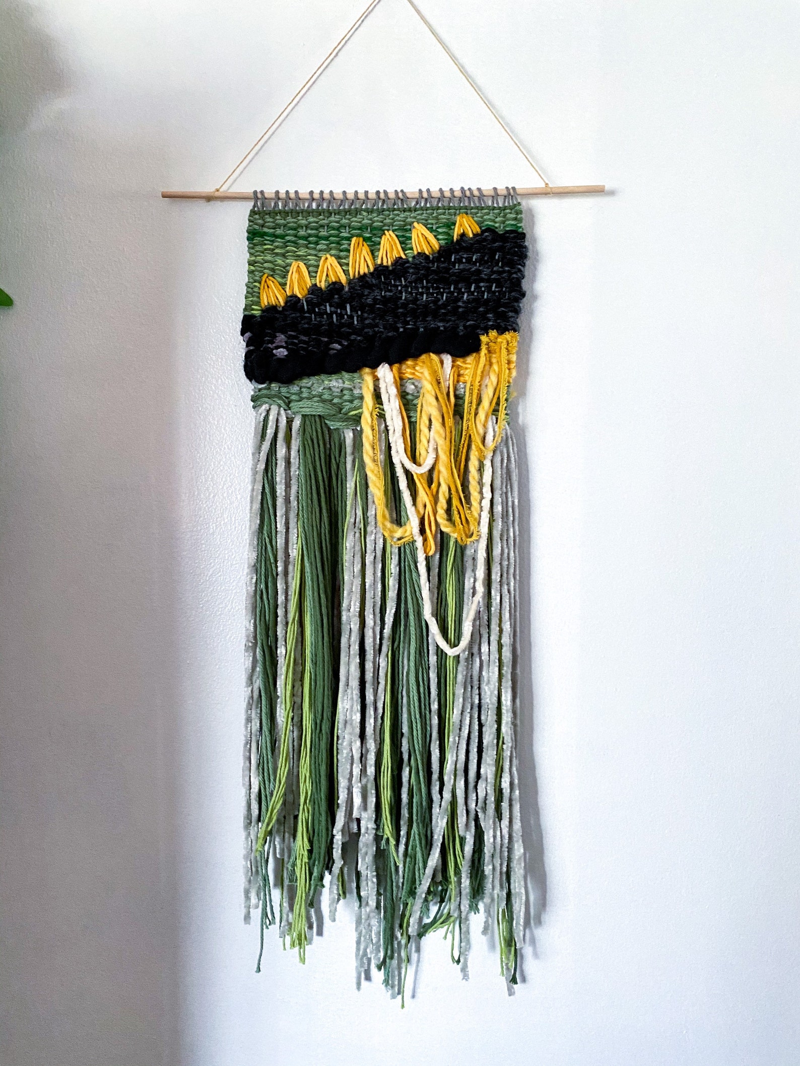 Fiber Art // Macrame Tapestry // Handmade Wall Decor // Woven Etsy