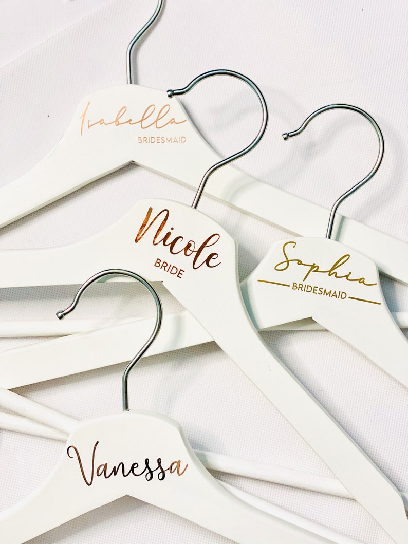 Wedding Coat Hanger Personalised / Wedding Hanger / Bridesmaid Etsy