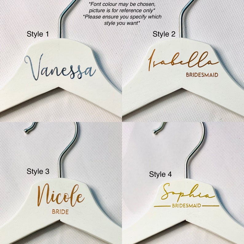 Wedding Coat Hanger Personalised / Wedding Hanger / Bridesmaid Dresses / Wedding Dress / Dress Hanger / Bridesmaid Proposal image 3