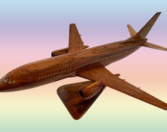 Boeing B-737-300. Mahogany Model Handcrafted