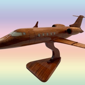 Lear Jet 60  Mahogany Model Handcrafted