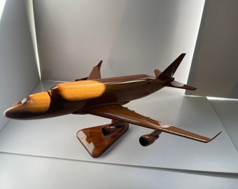 Boeing 747 Lifter Mahogany Model Handcrafted