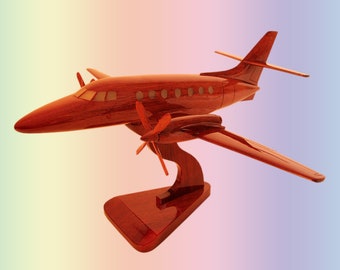 British Aerospace Jetstream 31   Handcrafted model Mahogany