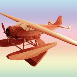 Aircraft C-195 wheel Handcrafted Mahogany Model