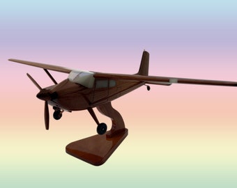 Cessna C-180 Mahogany Handcrafted Model