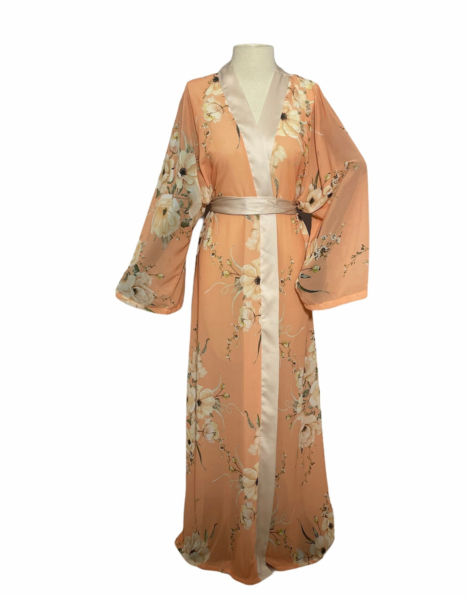 long chiffon robe