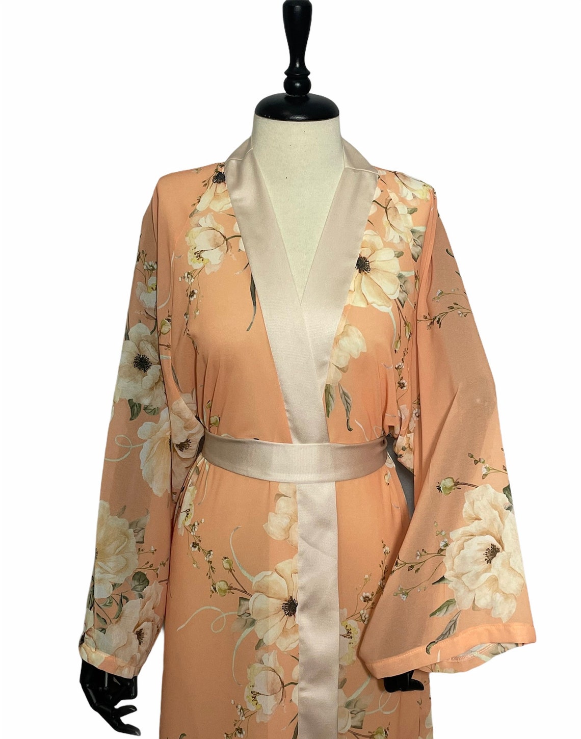long flowy sheer robe
