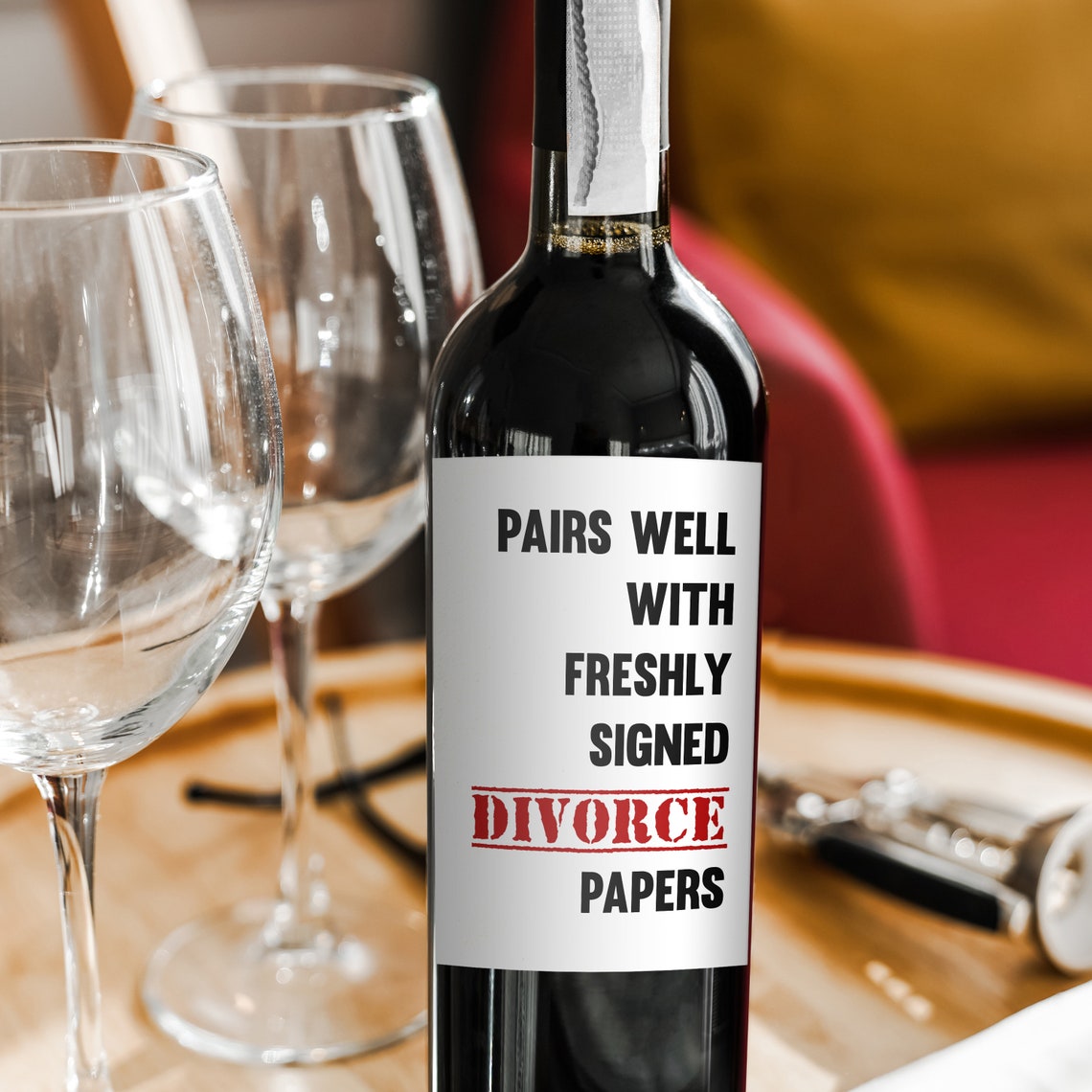 Divorce or Breakup Wine Gift Divorce Party Favors Custom Etsy
