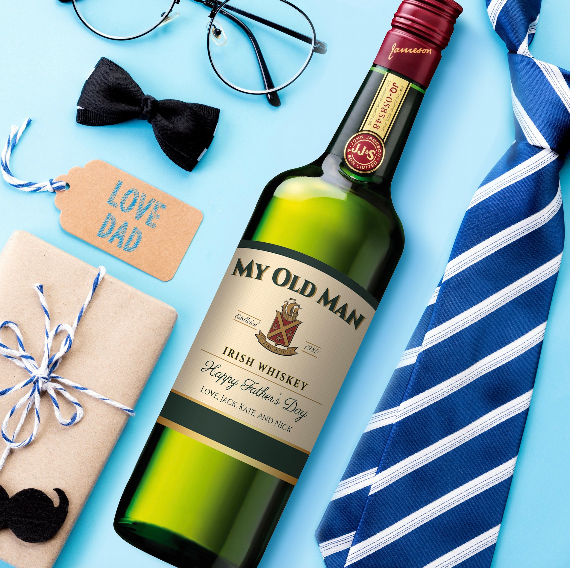 Irish Whiskey Custom Liquor Label Personalized Groomsman Etsy