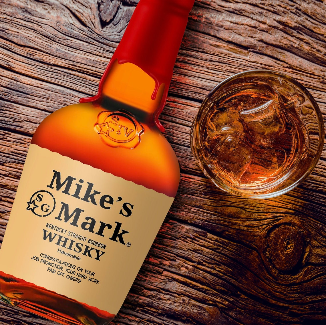 Bourbon Whiskey Custom Label Personalized Groomsman Bourbon Etsy