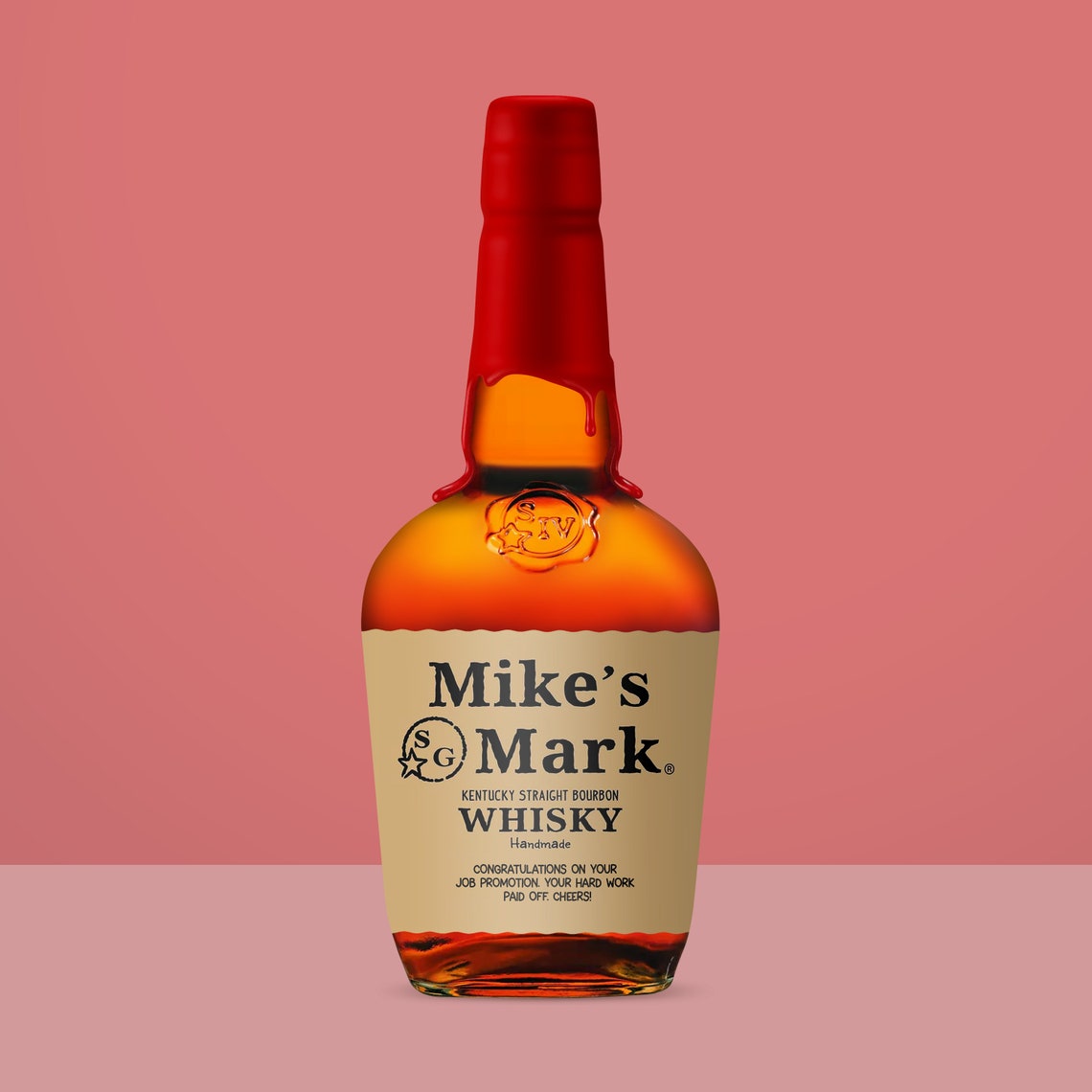 Bourbon Whiskey Custom Label Personalized Groomsman Bourbon Etsy