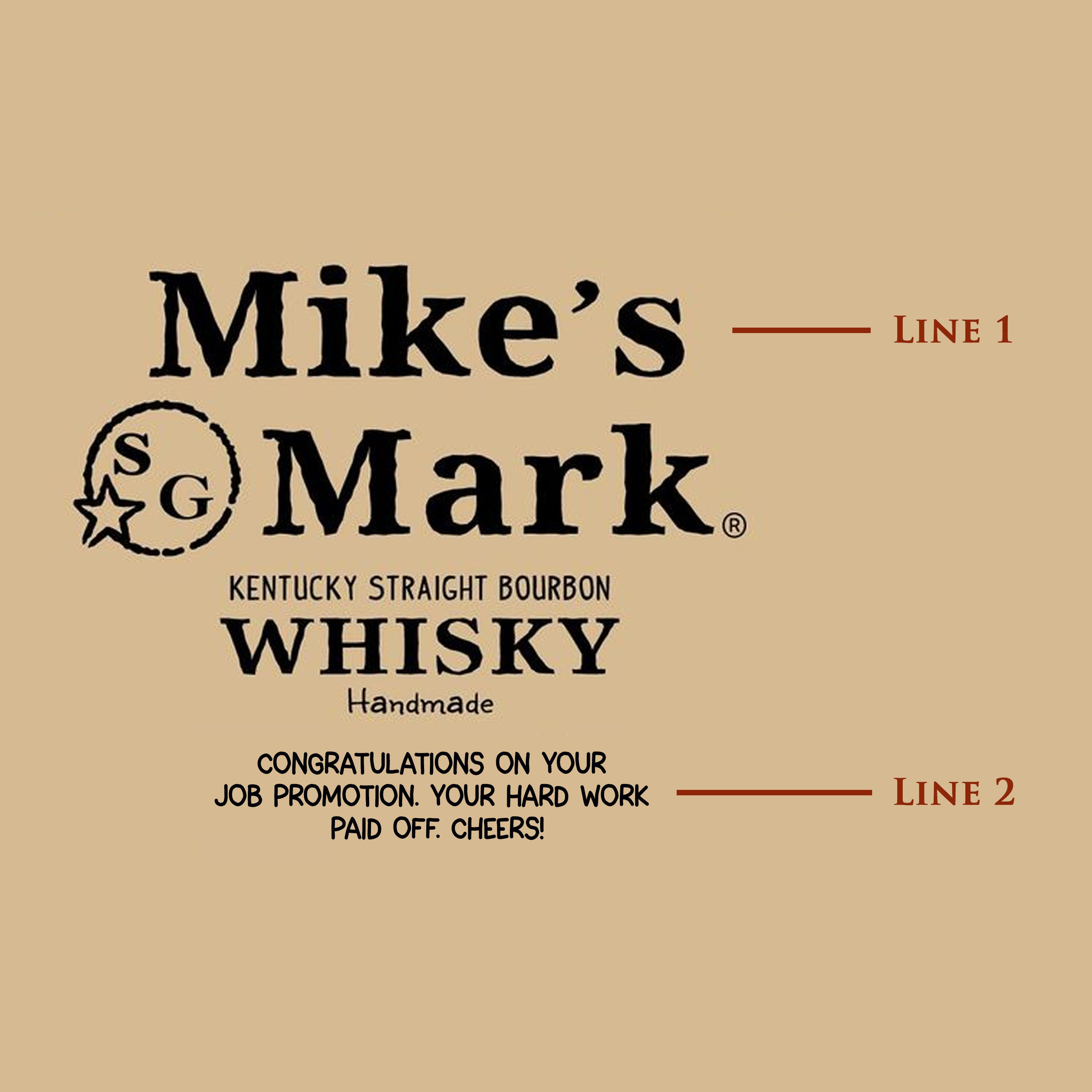 Bourbon Whiskey Custom Label Personalized Groomsman Bourbon Etsy