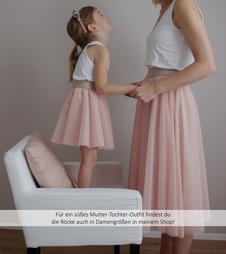 Jupe fille en tulle avec ceinture élastique pailletée communion de demoiselle d'honneur de mariage image 7