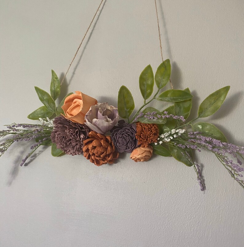 Custom Wooden Flower Wall Hanging / Sola Wood Flowers Decor / Etsy