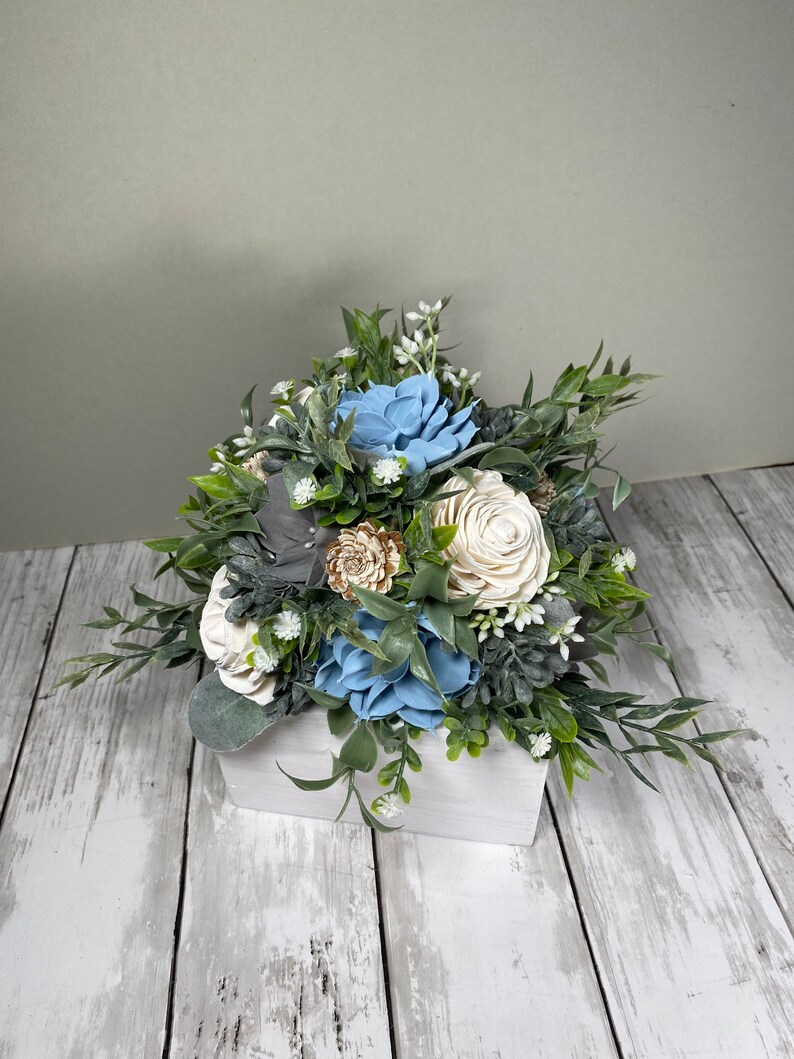 Custom Wood Flower Arrangement / Rustic Wedding Centerpiece / Etsy