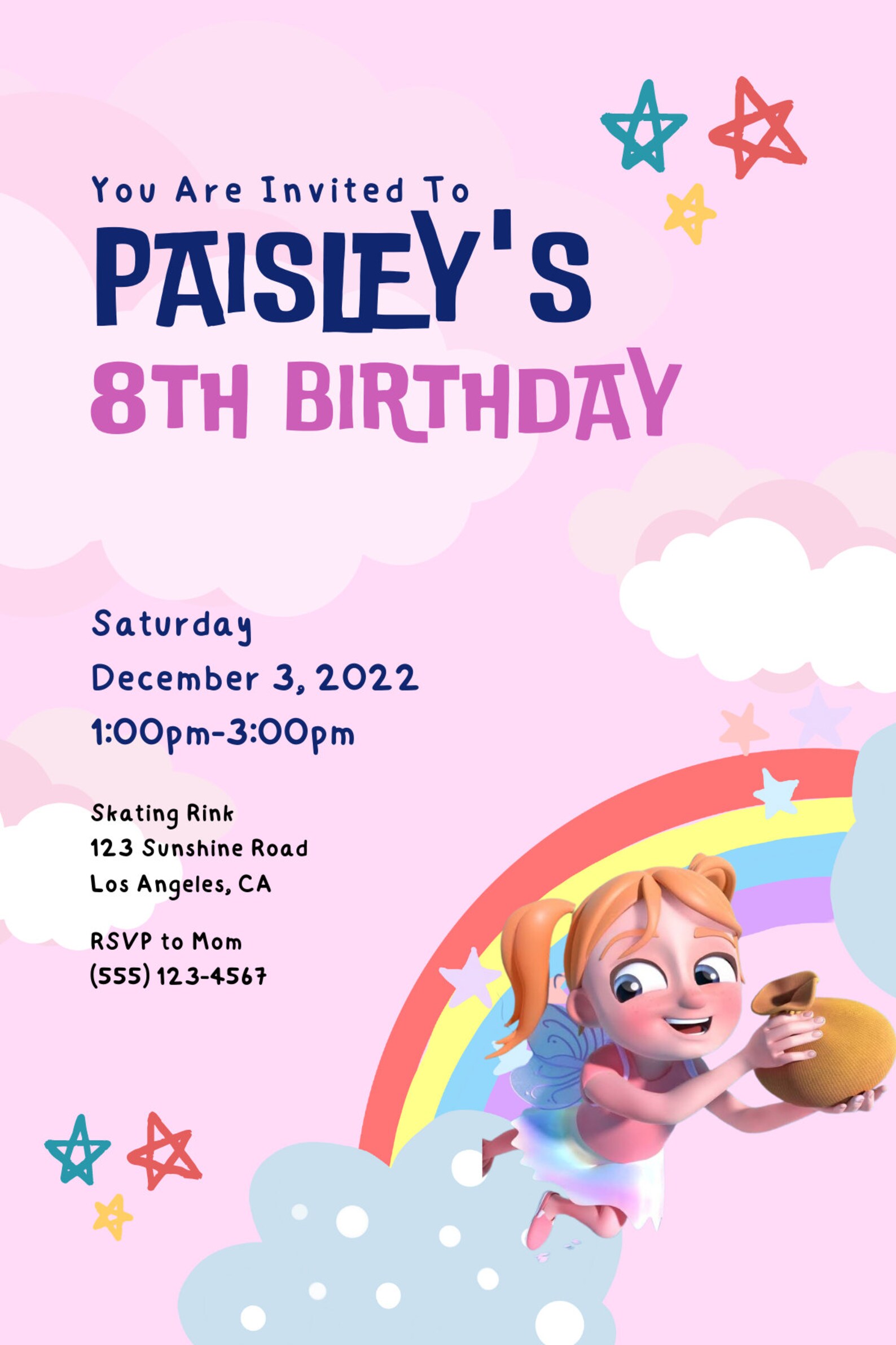 A for Adley Editable Invitation A for Adley Party Invite Etsy