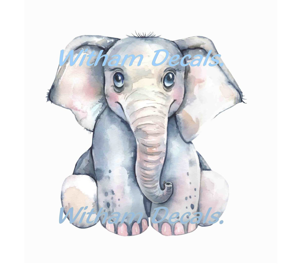 Waterslide Stickers White Jumbo Decal Vinyl Etsy